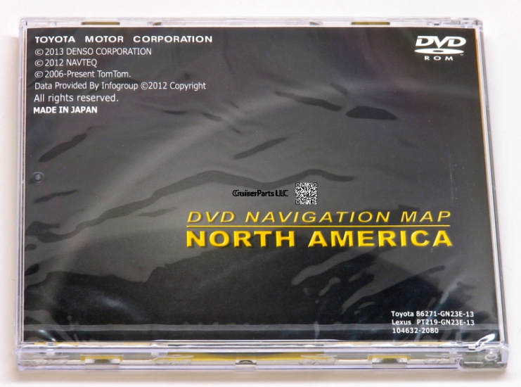 2013/14 DVD Navigation System Update Disc Generation 2/3 01-04