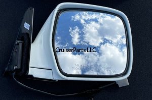 Right Power Door Mirror FJ80 FZJ80 LX450 WHITE