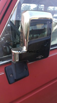 Left Power Door Mirror 81-90 FJ62 Type mirror - Used
