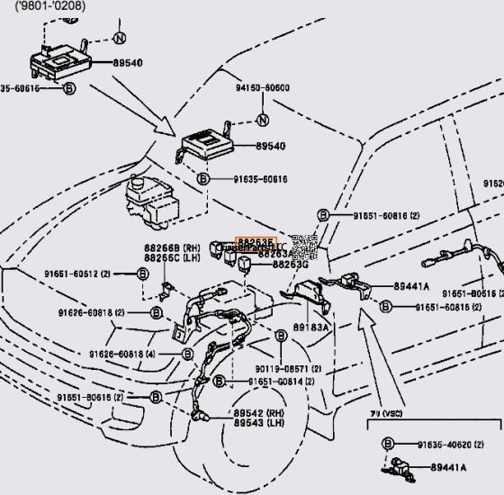 Modal Additional Images for Skid Control Relay No. 2 1998+