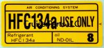 Cooler Service Caution Label (AC Decal)
