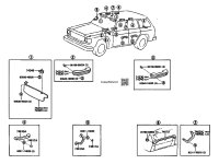 Armrest, Sun Visor, Grab Handles