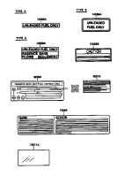 Emblems, Stickers, Caution Plate