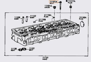 2F Cylinder Head Bolt 15 Typically Required