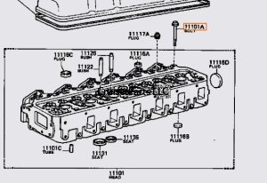 2H Diesel Cylinder Head Bolt