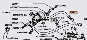 3FE Fuel Hose from Filter to the fuel line rear 88-90