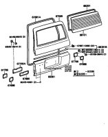 Back Door Panel and Glass
