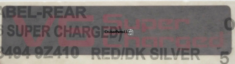 V6 Super Charged Decal