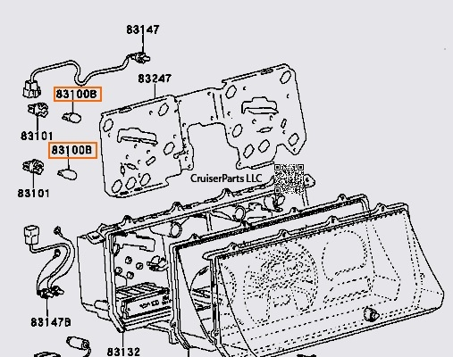 Modal Additional Images for 24V BJ42 BJ60, BJ70  Instrument Cluster Lamp Bulb