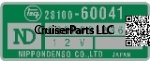 Starter Part Number Decal 40 55 Series 7/69-7/80