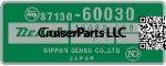Front Heater Part Number Decal 63-67 - 40, 45 Series