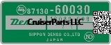 Front Heater Part Number Decal 63-67 - 40, 45 Series
