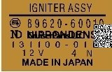 Igniter Assembly Decal 2F 4/76-1/79