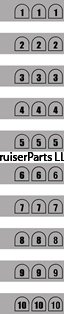 Vacuum Switching Hose Routing Identification Number Decal