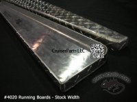 FJ40 / 45 Running Boards - Checkerplate - Sold as a Pair