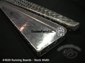 FJ40 / 45 Running Boards - Checkerplate - Sold as a Pair