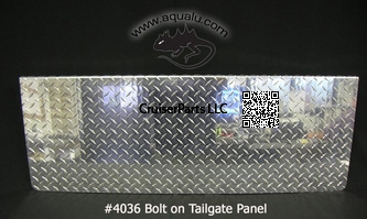 FJ40 / 45 Bolt On Tailgate Panel - Checkerplate