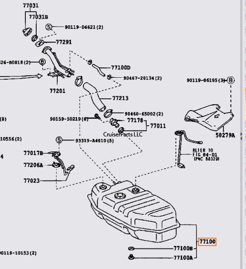 Modal Additional Images for 75 & 79 Diesel Auxilary Fuel Tank 08/1999 - Later