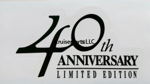 40th Anniversary Limited Edition Fender Decal