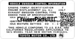 1973 Emission Decal - 2F