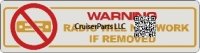 Radio Theft Warning Decal