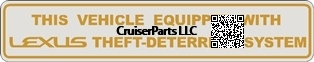 Lexus Theft-Deterrent Decal