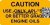 Caution Engine Oil 3/73-10/82
