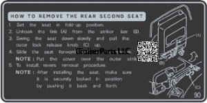 91-97 3rd Row Removal Instruction Decal