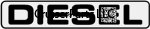 Diesel Fuel Door Decal Black