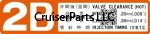 2B Valve Cover Decal 10* BTC Orange BJ41-BJ44