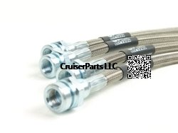 93-97 FJ80 - 3 Piece Frame to Axle Brake Line Kit Kit (+4")