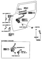 Rear Side Door Regulator & Hinge
