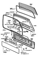 Back Door Panel and Glass