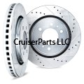 Drilled And Slotted Rotor Set (Front) 91-92