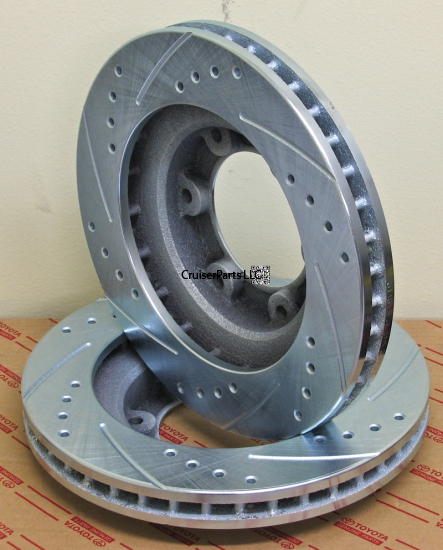 Drilled And Slotted Rotor Set (Rear) 93-97