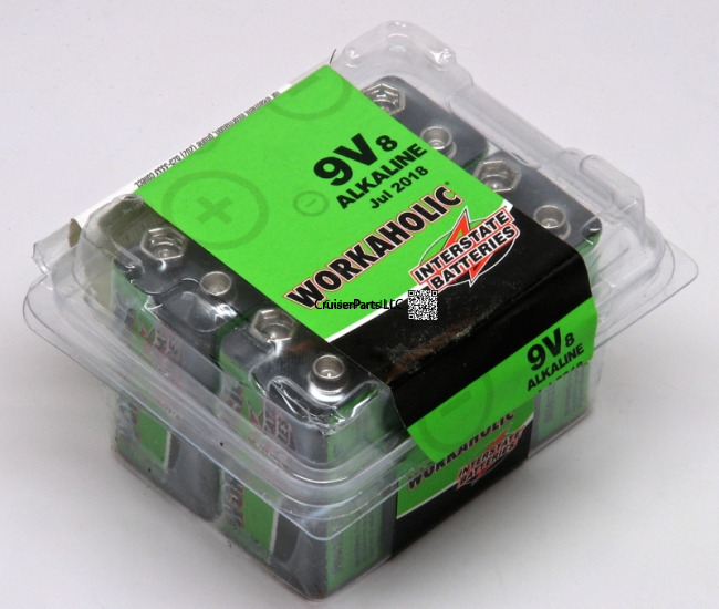 Workaholic Alkaline 9V Cell 8 Pack