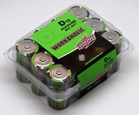 Workaholic Alkaline D Cell 12 Pack