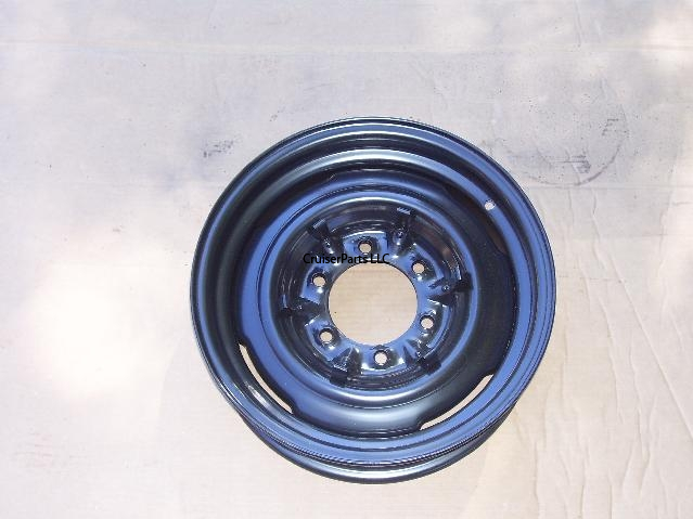 Factory rim w/ hub cap clips Steel Wheel Land Cruiser 1976-1990