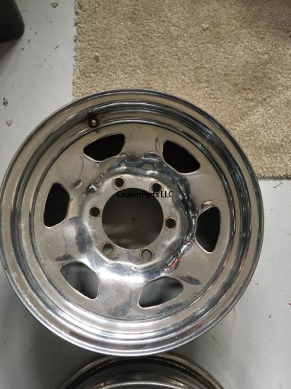 15" FJ40 FJ60 FJ62 Wheel Chrome Rim - Used A Grade