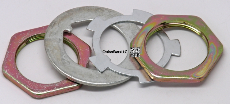 Front Wheel Spindle Nut/Washer Kit 76-07