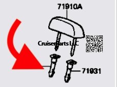 Headrest Post Collar/Sleeve for the 81-90 60/62 Series Cruisers