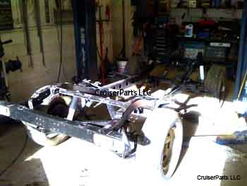 2002 Toyota Landcruiser FJ45 2UZ V8 105 series chassis.