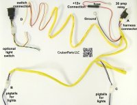 1991-1997 Slee Auxiliary Light Harness