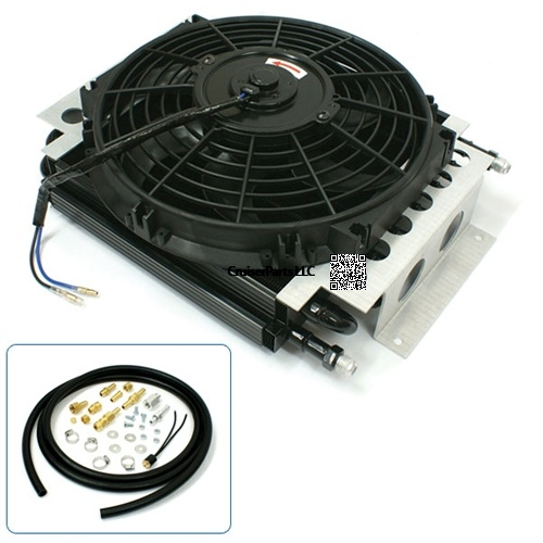 Heavy Duty Auxiliary Automatic Transmission Cooler with Fan