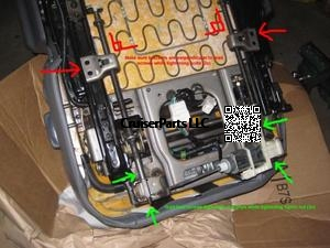 Power Seat Track - 1 Gear