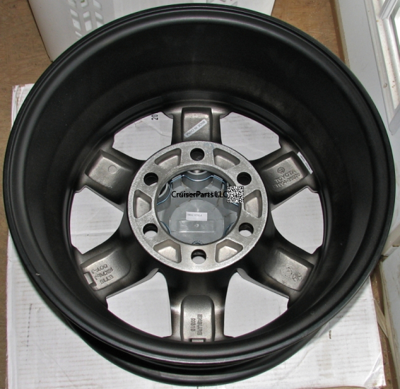 Modal Additional Images for Black TRD 6 Spoke 16 Inch Alloy Wheel