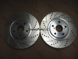 Drilled And Slotted Rotor Set (Rear) 91-92