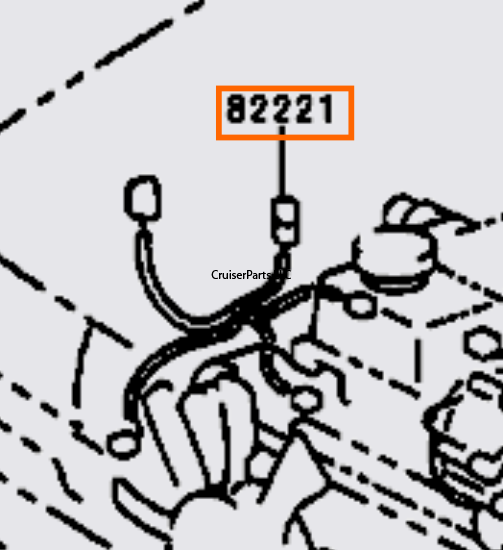 Oil Pressure Switch Wire Harness 80 Series