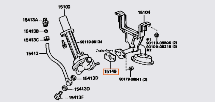 Oil Strainer Flange Gasket 91-92 3FE
