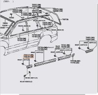 Body Side Molding left Front fender 98-07